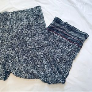 Dana Buchman Black and White Patterned Cropped Pants